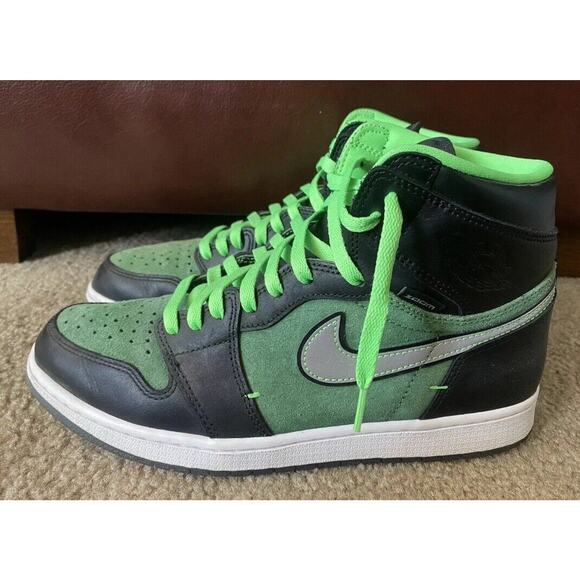 Nike Air Jordan 1 High Zoom Black Tomatillo CK6637 Shoes Mens 11 Fast Shipping - Picture 7 of 11
